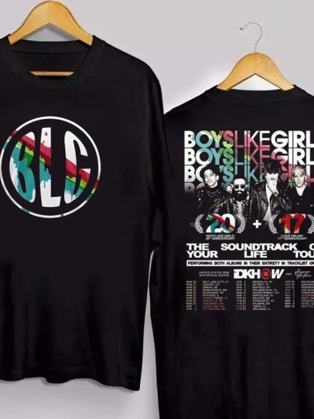 Boys Like Girls The Soundtrack Of Your Life 2026 Tour-2 Side T-Shirt